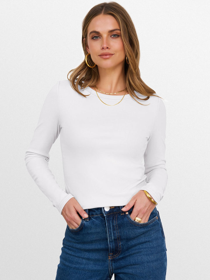 ANRABESS Women's Fleece Lined Thermal Winter Undershirt