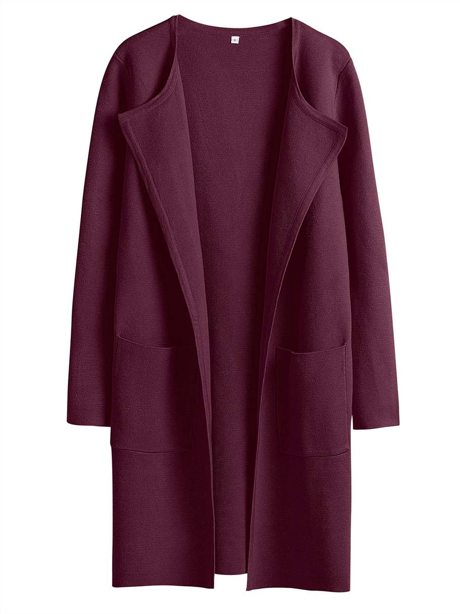ANRABESS Womens Cardigan Sweater Open Front Knit Long Coatigan Dressy Casual Jacket Coat 2026 Fall Outfits Classy Clothes