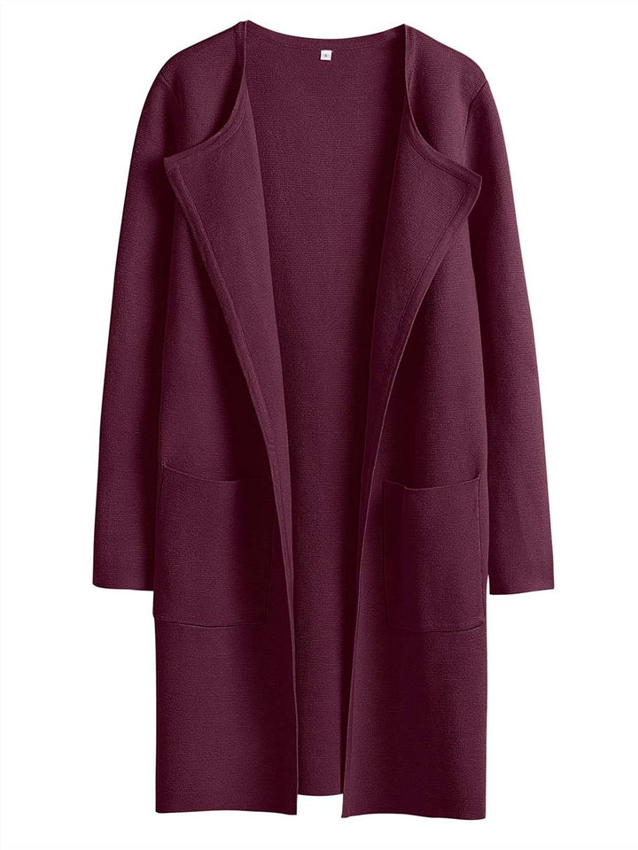ANRABESS Womens Cardigan Sweater Open Front Knit Long Coatigan Dressy Casual Jacket Coat 2026 Fall Outfits Classy Clothes