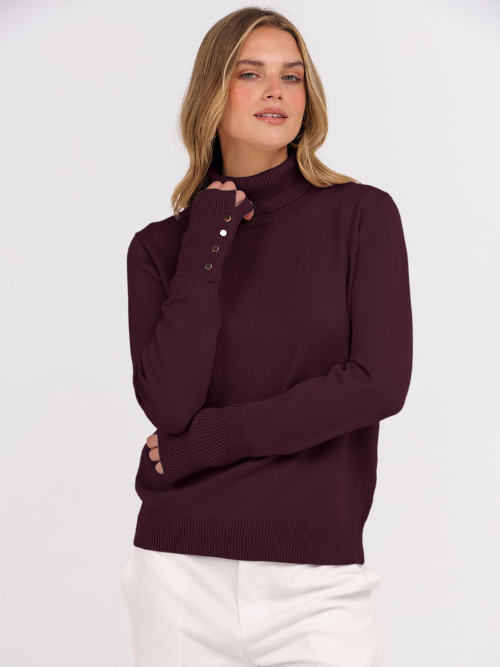 ANRABESS Dressy Casual Turtleneck Sweater for Women