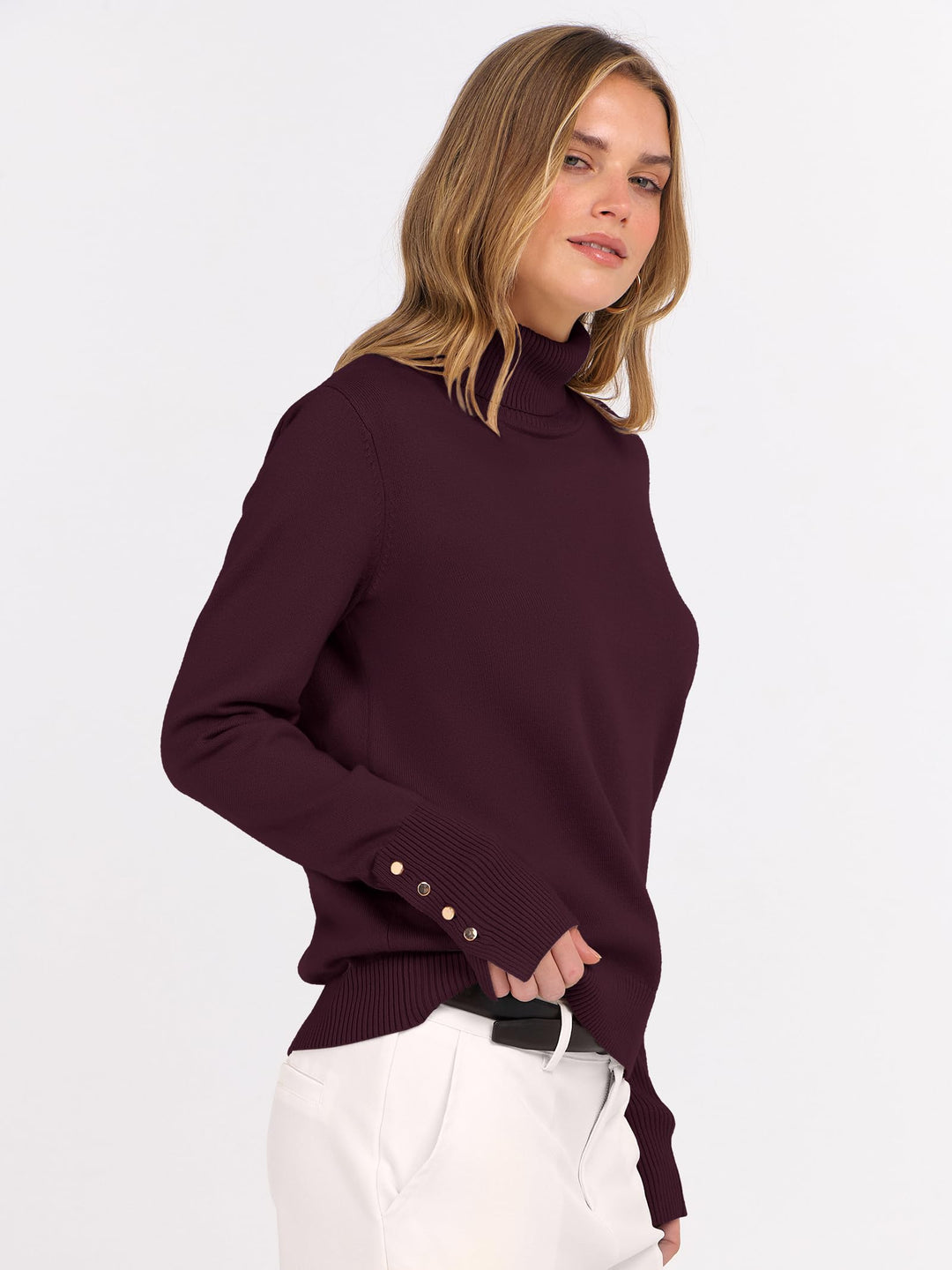 ANRABESS Dressy Casual Turtleneck Sweater for Women