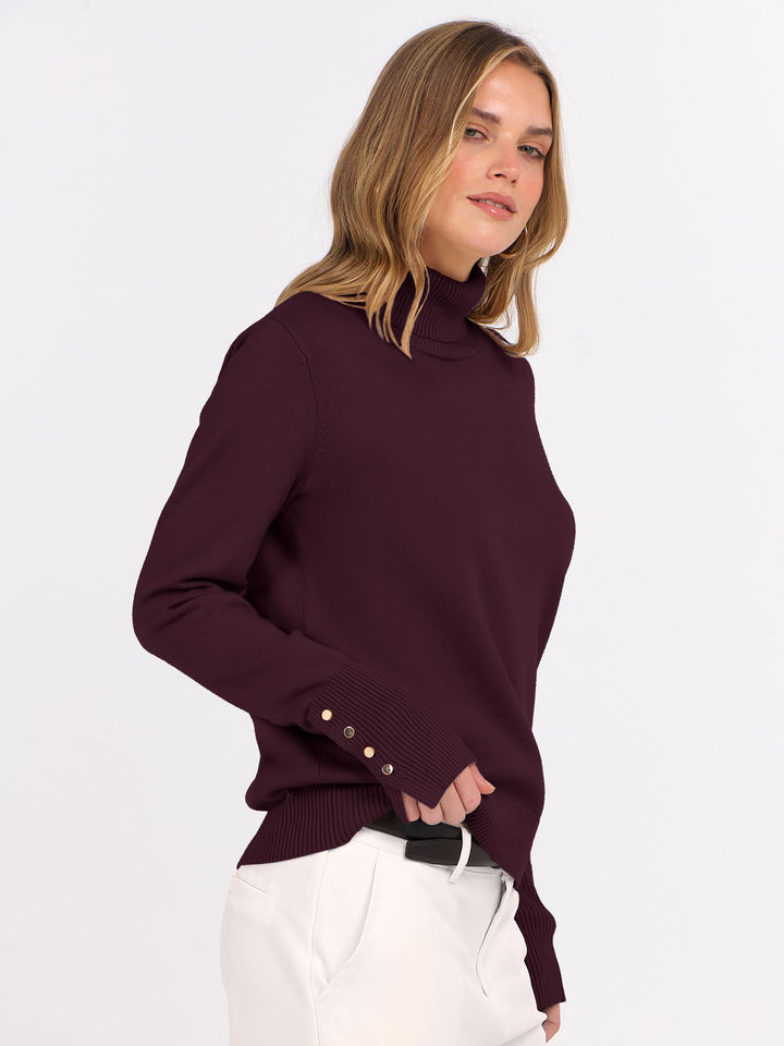 ANRABESS Dressy Casual Turtleneck Sweater for Women