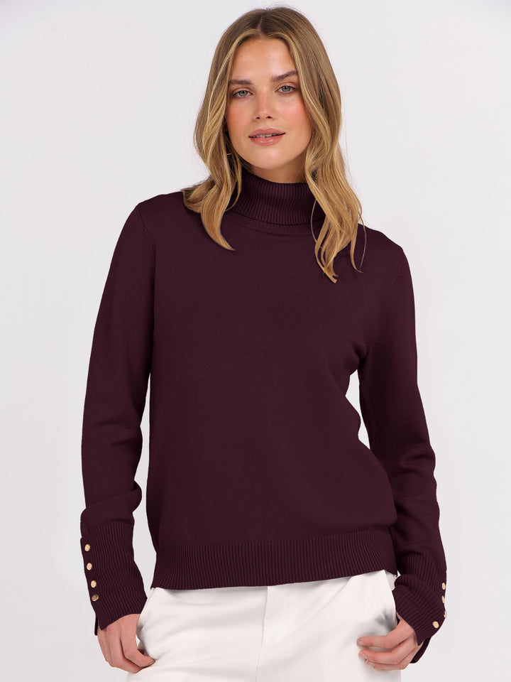 ANRABESS Dressy Casual Turtleneck Sweater for Women