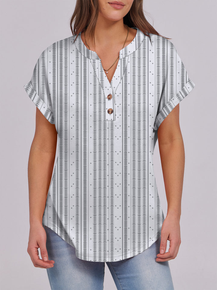 ANRABESS Womens Short Sleeve Henley Tops V Neck Dressy Casual Blouses Summer Trendy Tee Shirts 2026 Vacation Fashion Clothes