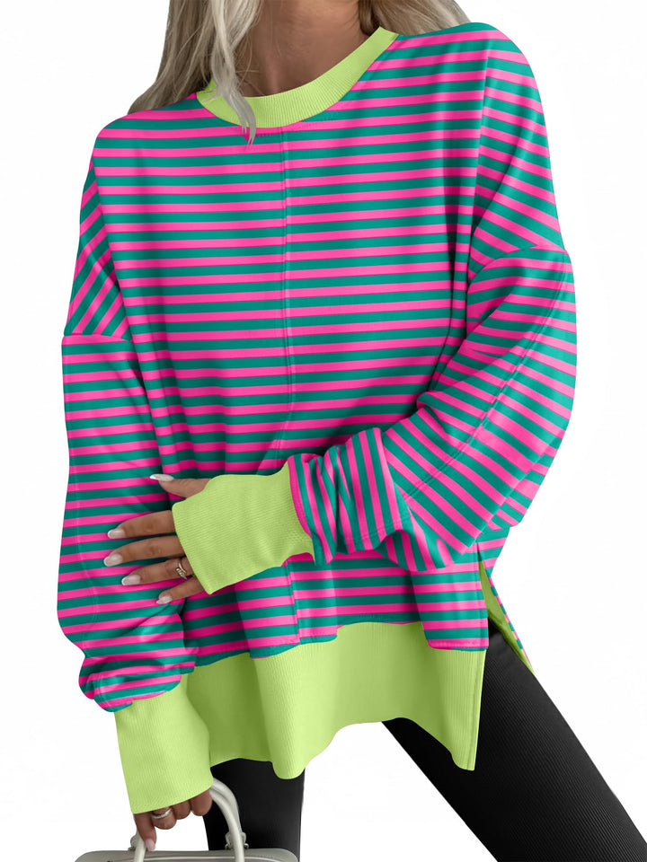 ANRABESS Oversized Sweatshirts for Women Thumbhole Long Sleeve Hoodies Shirts Fall Side Slit Pullover Fashion Top Teen Y2k Outfits