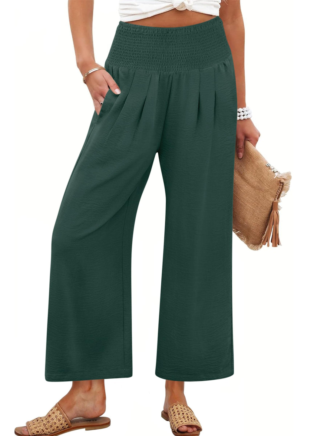 ANRABESS Women's High Waisted Wide Leg Pants