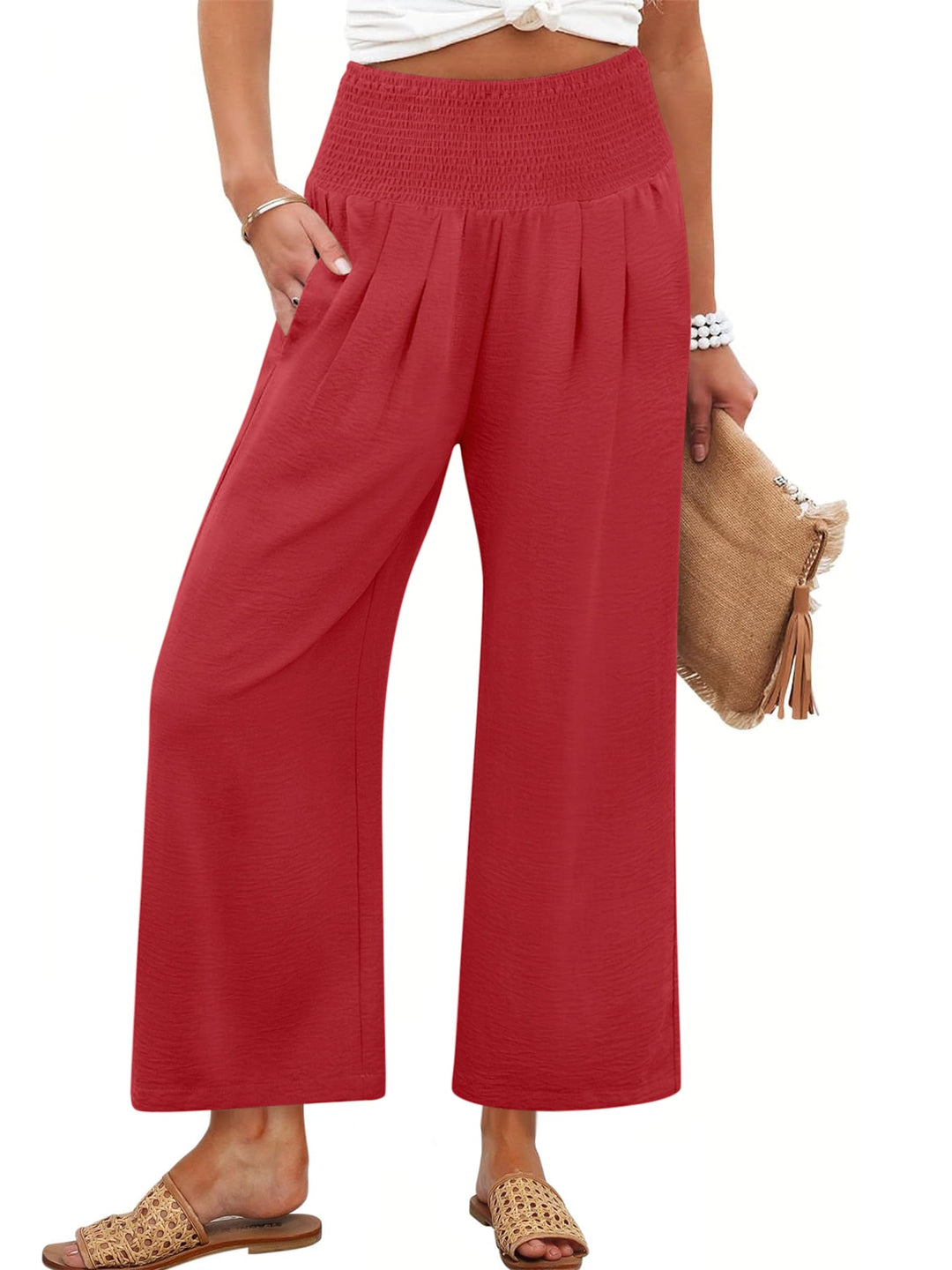 ANRABESS Women's High Waisted Wide Leg Pants