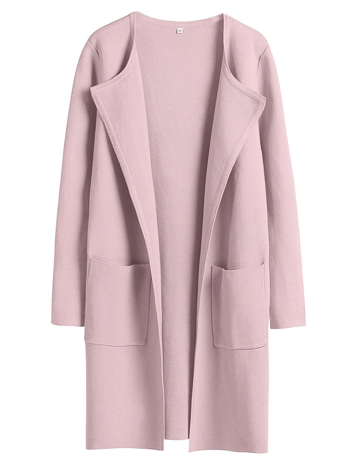ANRABESS Womens Cardigan Sweater Open Front Knit Long Coatigan Dressy Casual Jacket Coat 2026 Fall Outfits Classy Clothes