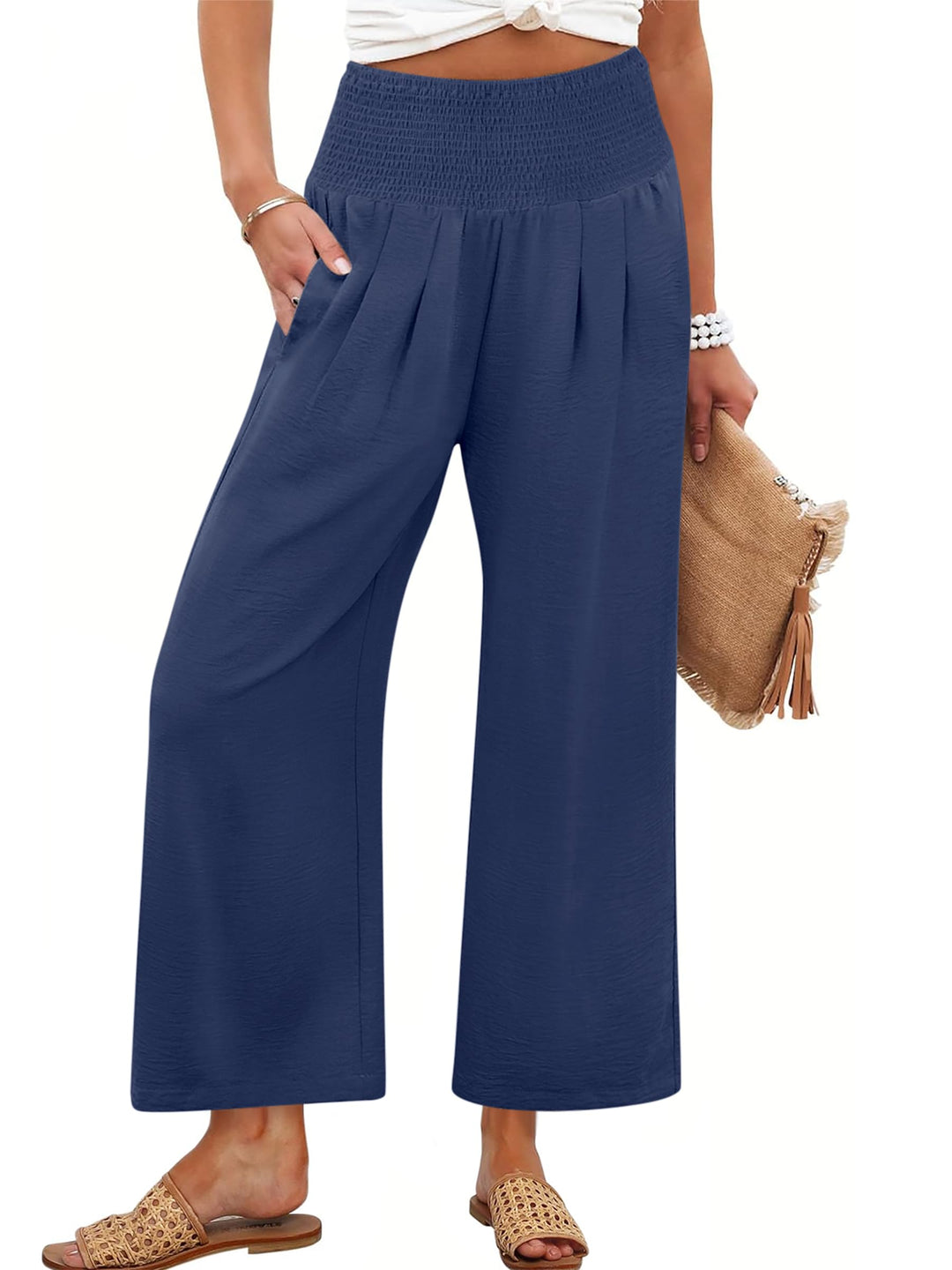 ANRABESS Women's High Waisted Wide Leg Pants