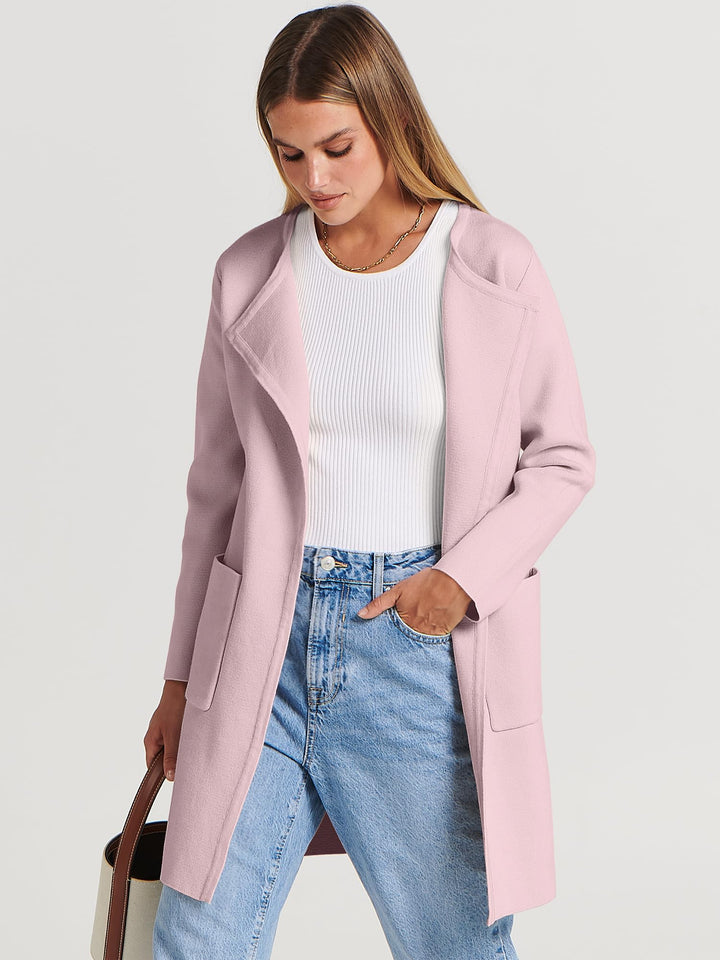ANRABESS Womens Cardigan Sweater Open Front Knit Long Coatigan Dressy Casual Jacket Coat 2026 Fall Outfits Classy Clothes