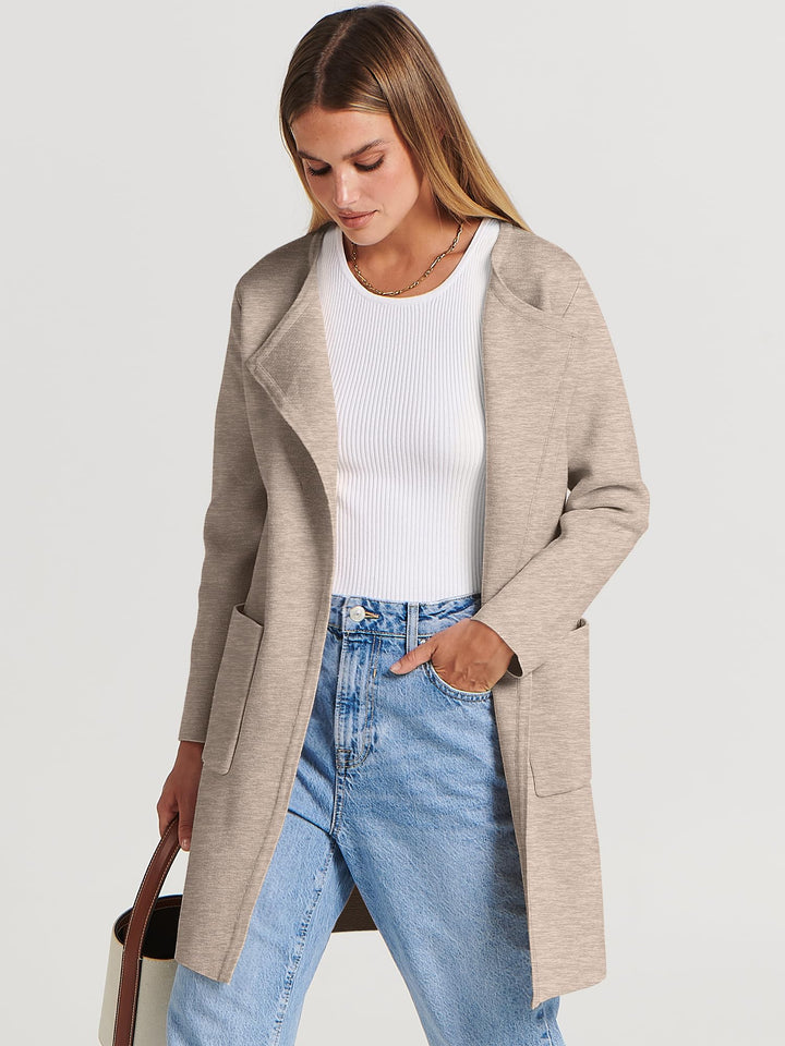 ANRABESS Womens Cardigan Sweater Open Front Knit Long Coatigan Dressy Casual Jacket Coat 2026 Fall Outfits Classy Clothes