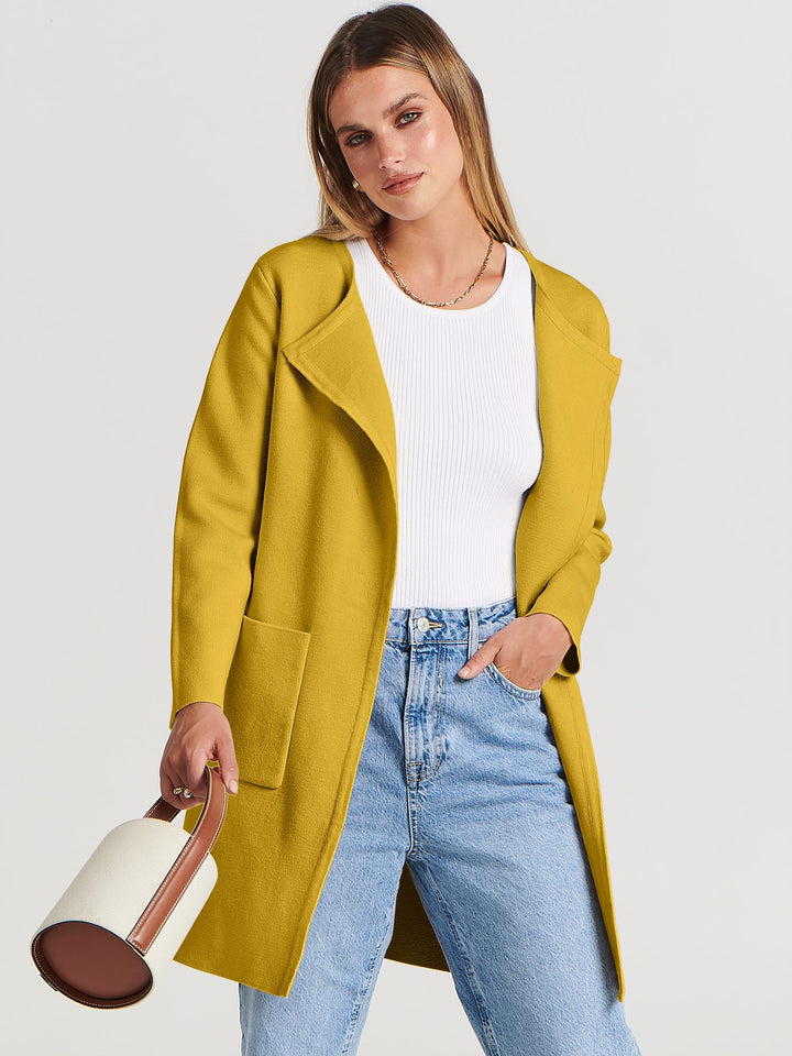 ANRABESS Womens Cardigan Sweater Open Front Knit Long Coatigan Dressy Casual Jacket Coat 2026 Fall Outfits Classy Clothes