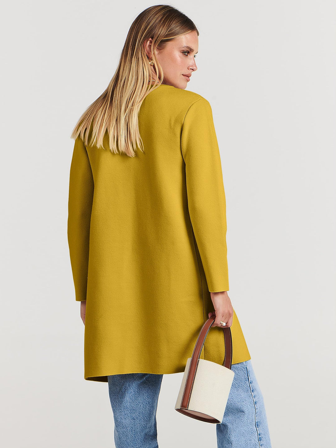 ANRABESS Womens Cardigan Sweater Open Front Knit Long Coatigan Dressy Casual Jacket Coat 2026 Fall Outfits Classy Clothes