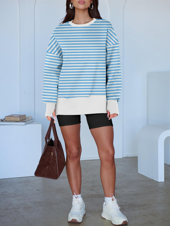 ANRABESS Oversized Sweatshirts for Women Thumbhole Long Sleeve Hoodies Shirts Fall Side Slit Pullover Fashion Top Teen Y2k Outfits