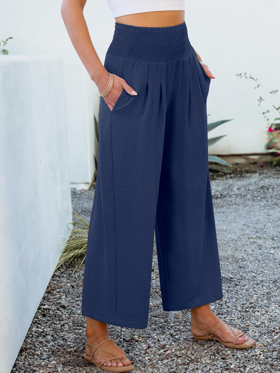 ANRABESS Women's High Waisted Wide Leg Pants