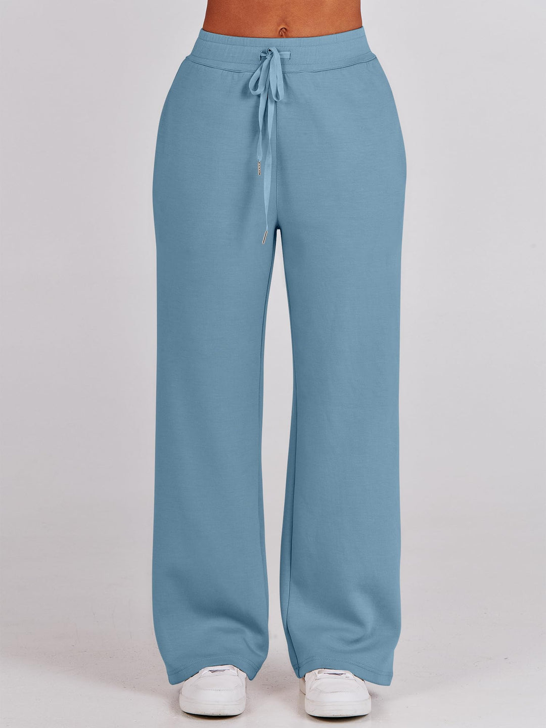ANRABESS 2 Piece Outfits for Women Half Zip Sweatshirt & Wide Leg Pants Airport Travel Lounge Matching Fall Winter Sets Sweatsuits Clothing