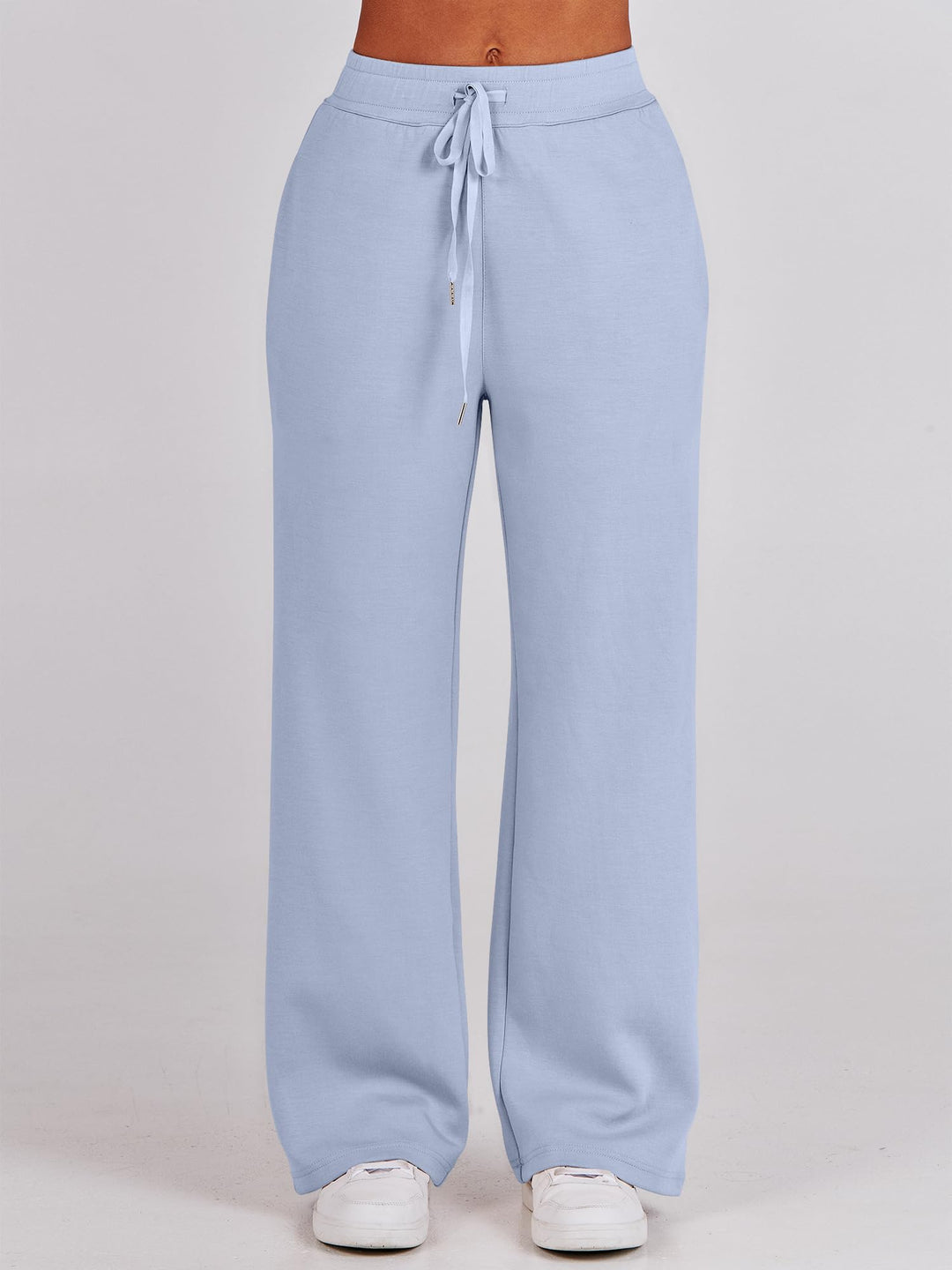 ANRABESS 2 Piece Outfits for Women Half Zip Sweatshirt & Wide Leg Pants Airport Travel Lounge Matching Fall Winter Sets Sweatsuits Clothing