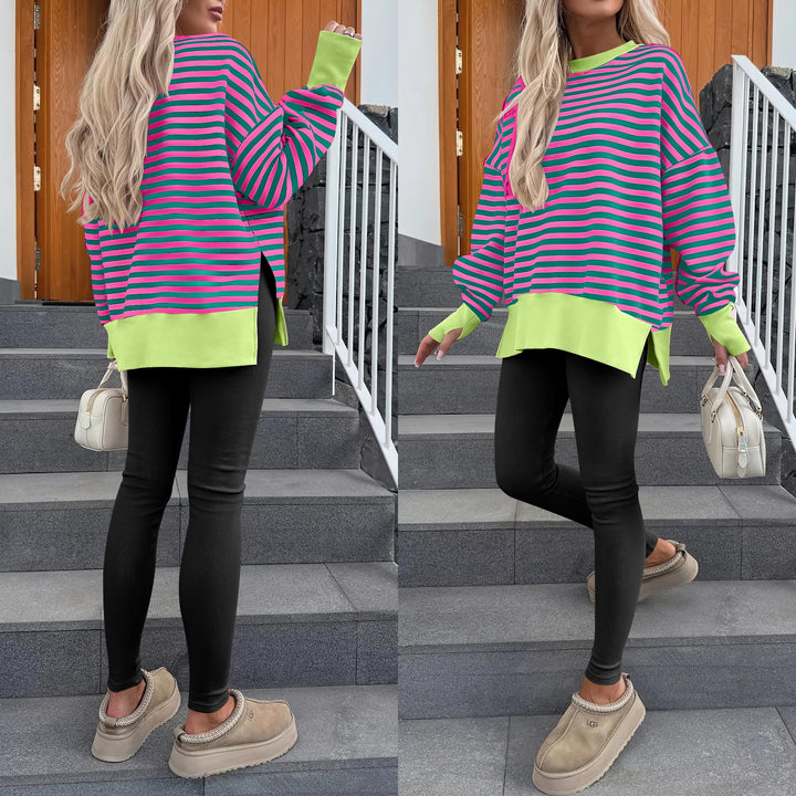 ANRABESS Oversized Sweatshirts for Women Thumbhole Long Sleeve Hoodies Shirts Fall Side Slit Pullover Fashion Top Teen Y2k Outfits