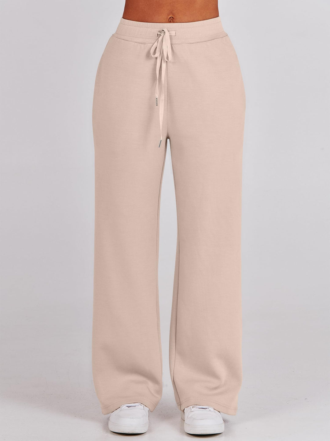ANRABESS 2 Piece Outfits for Women Half Zip Sweatshirt & Wide Leg Pants Airport Travel Lounge Matching Fall Winter Sets Sweatsuits Clothing