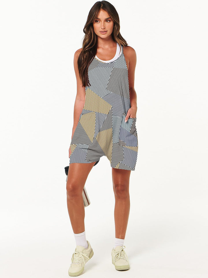ANRABESS Summer Jumpsuits for Women 2026 Casual Adjustable Spaghetti Strap Rompers for Women Outfits Sleeveless Loose Shorts Overalls with Pockets