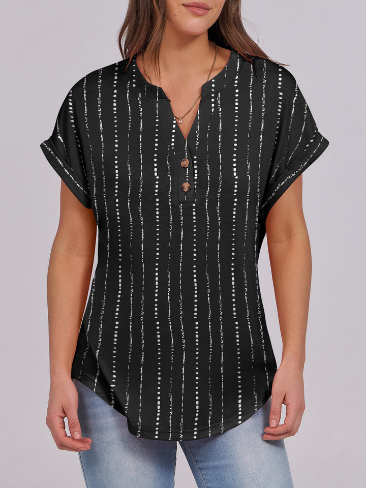 ANRABESS Womens Short Sleeve Henley Tops V Neck Dressy Casual Blouses Summer Trendy Tee Shirts 2026 Vacation Fashion Clothes