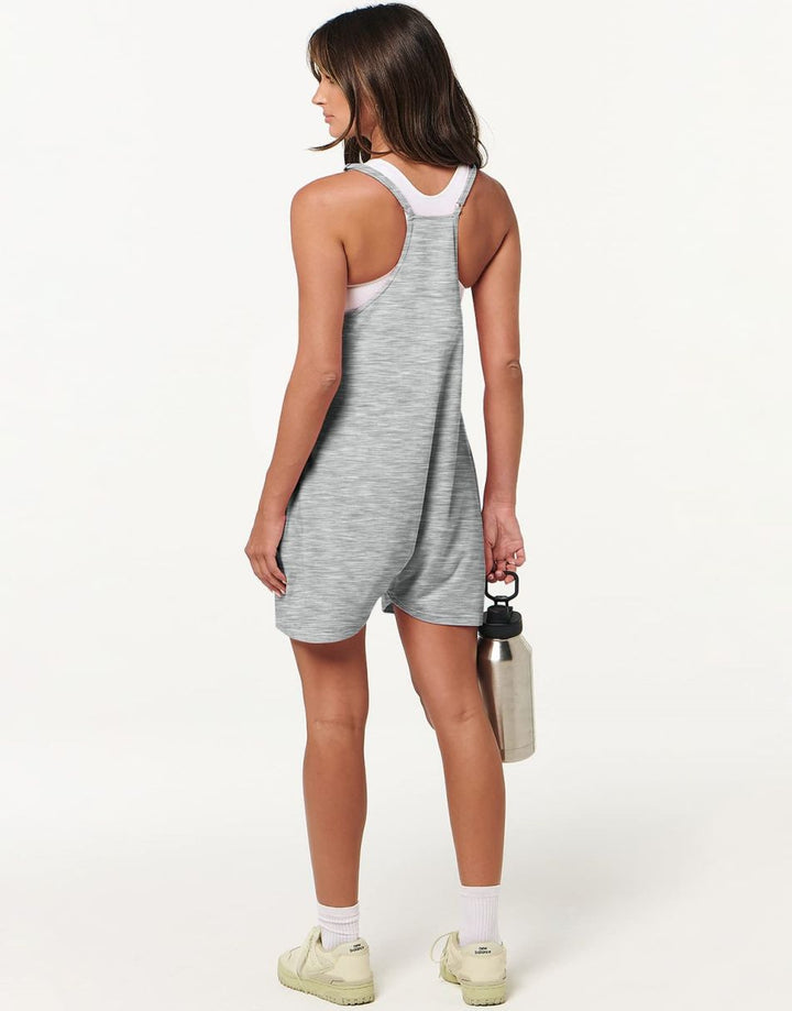 ANRABESS Summer Jumpsuits for Women 2026 Casual Adjustable Spaghetti Strap Rompers for Women Outfits Sleeveless Loose Shorts Overalls with Pockets
