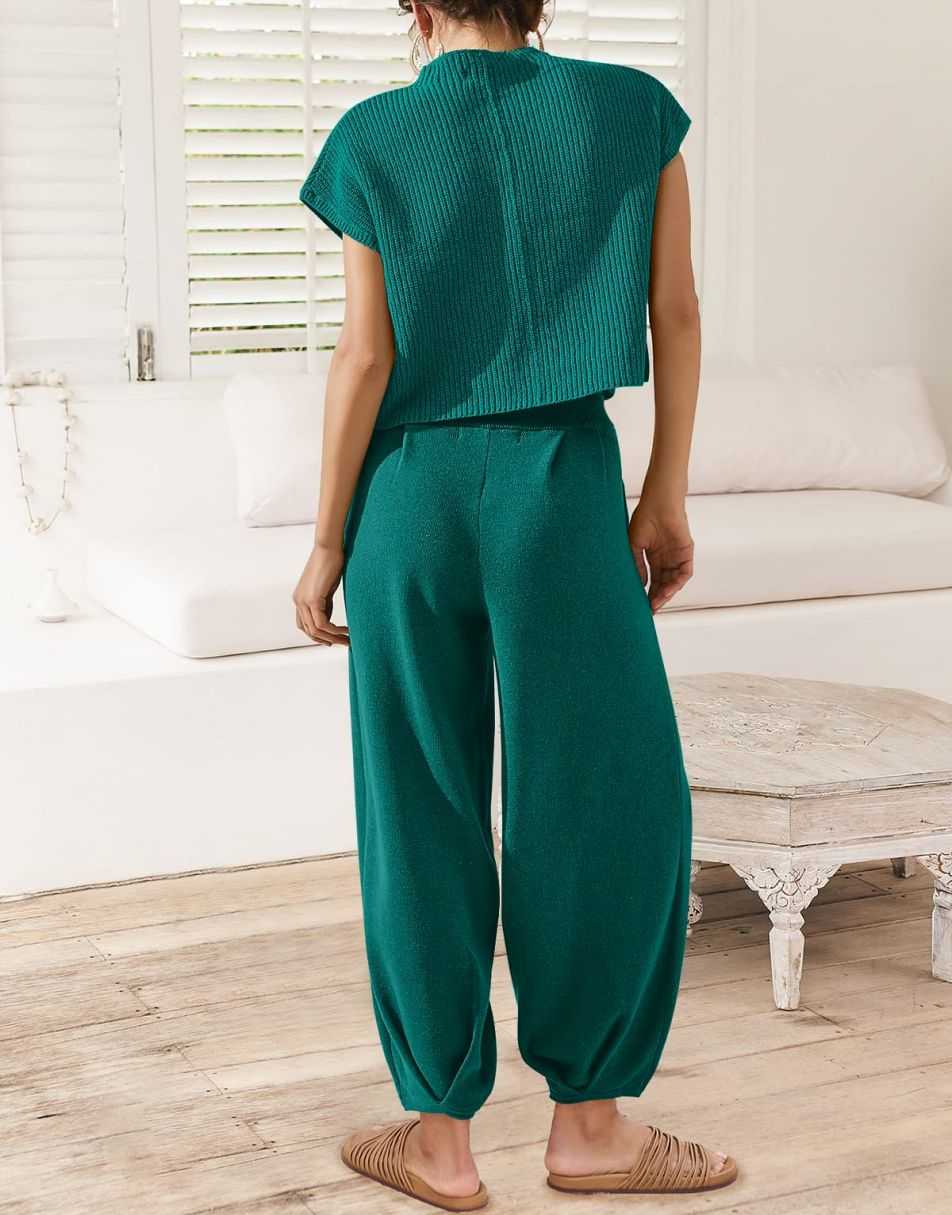 ANRABESS Women's Knit Sweater and Pants Lounge Set