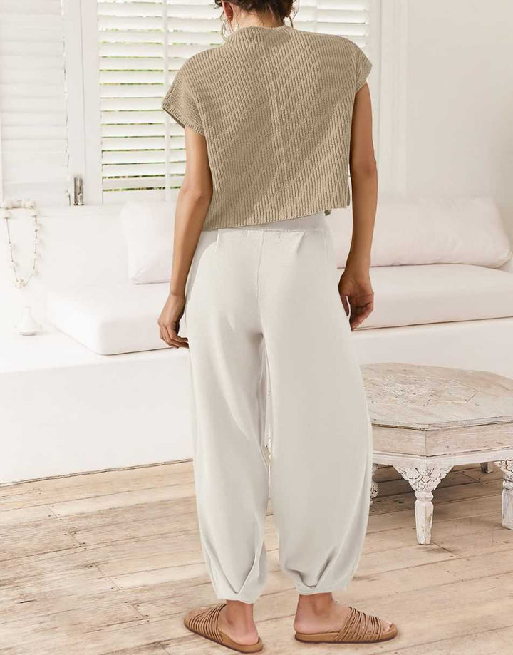 ANRABESS Women's Knit Sweater and Pants Lounge Set