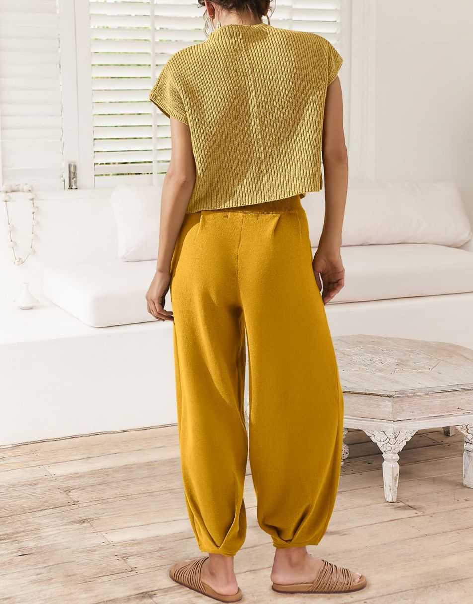 ANRABESS Women's Knit Sweater and Pants Lounge Set
