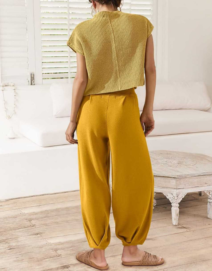 ANRABESS Women's Knit Sweater and Pants Lounge Set