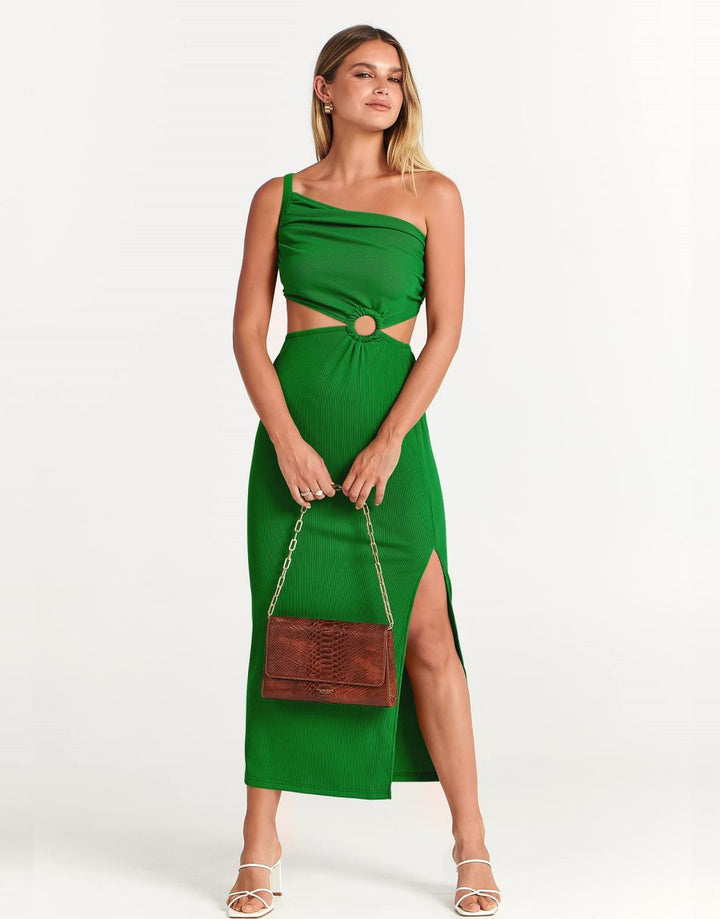 ANRABESS One Shoulder Sleeveless Bodycon Maxi Vacation Dress
