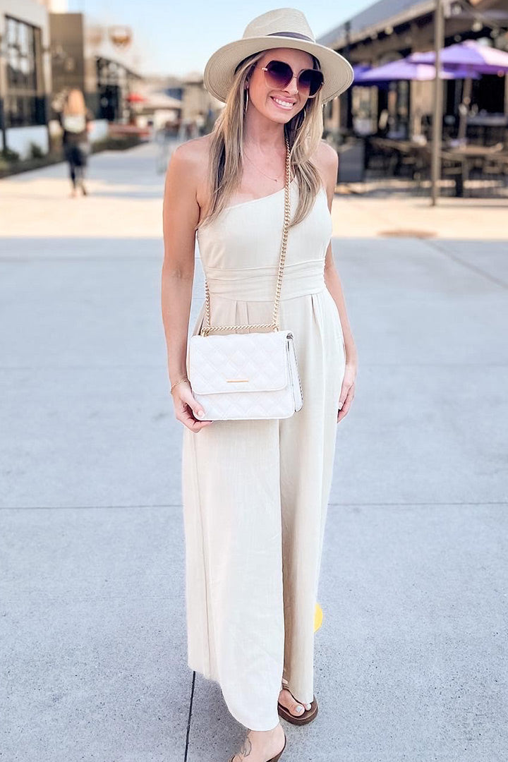 Summer High Waist Casual Wide Leg Jumpsuit with Pockets Anrabess - shopanrabess